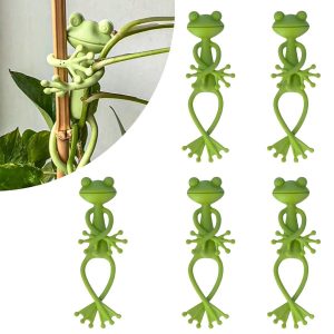 Frog-Shaped Plant Support