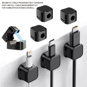 Self-Adhesive Magnetic Cable Clip Kit