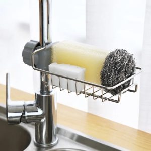 Faucet-Mount Sponge Rack