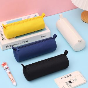 Cylindrical Cartoon Pencil Case